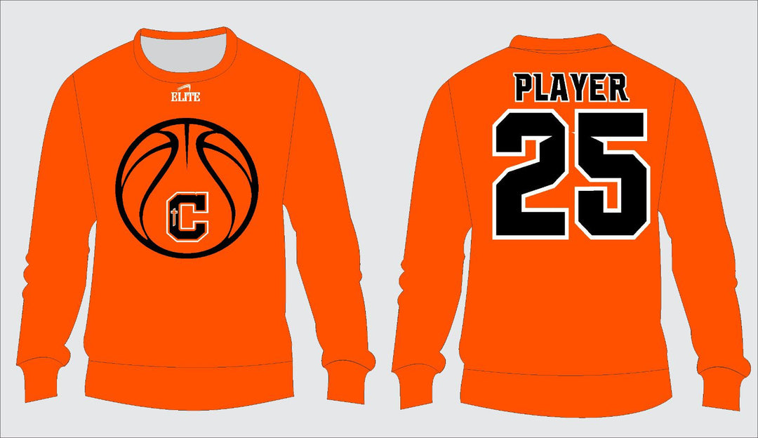 Catholic High Bears Basketball Crewneck - Orange