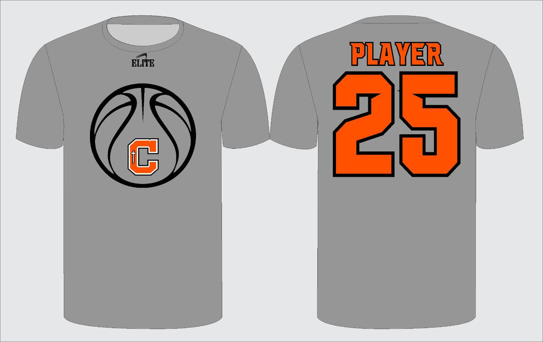 Catholic High Bears Basketball T-shirt - Grey
