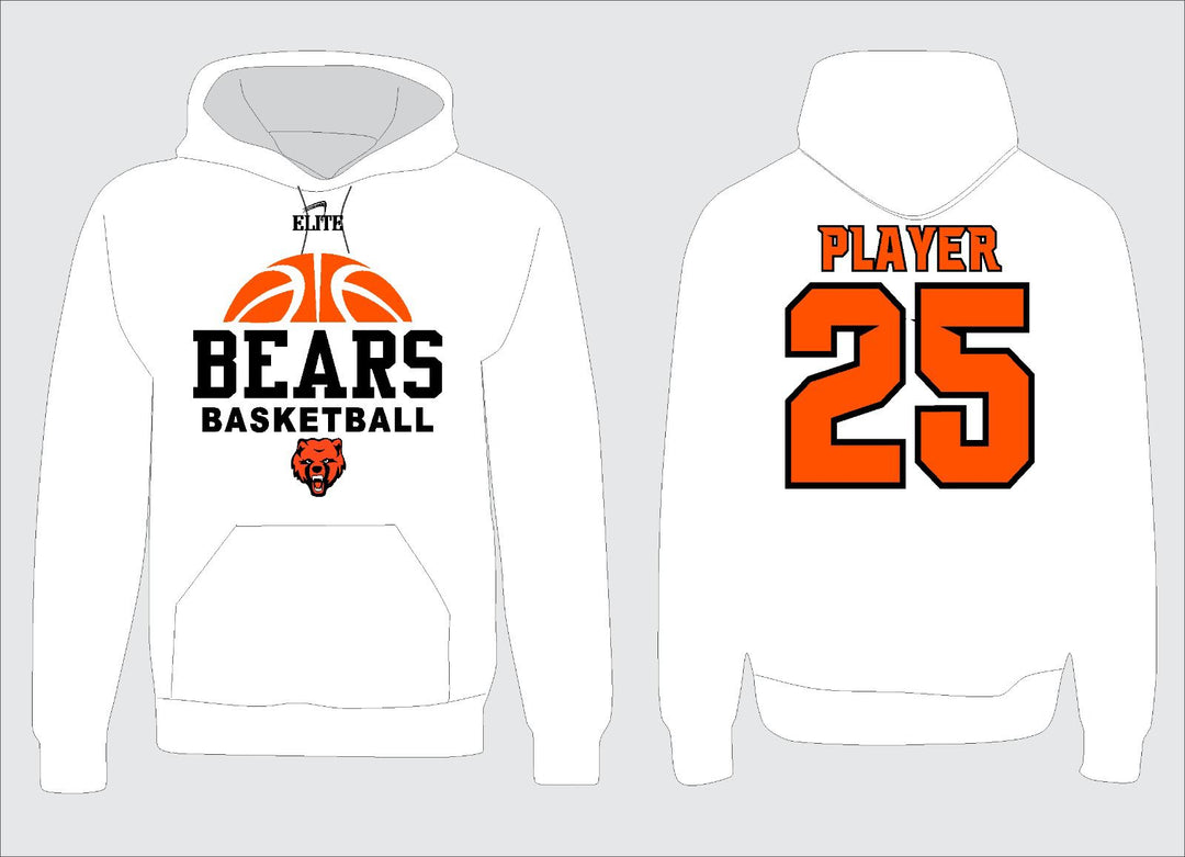 CHB Bears Basketball Hoodie - White