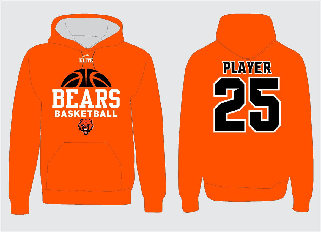 CHB Bears Basketball Hoodie - Orange