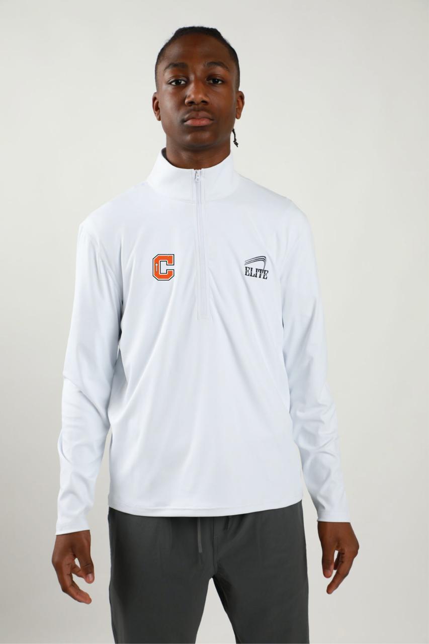 Catholic High Bears Premier 1/4 Training Zip - White